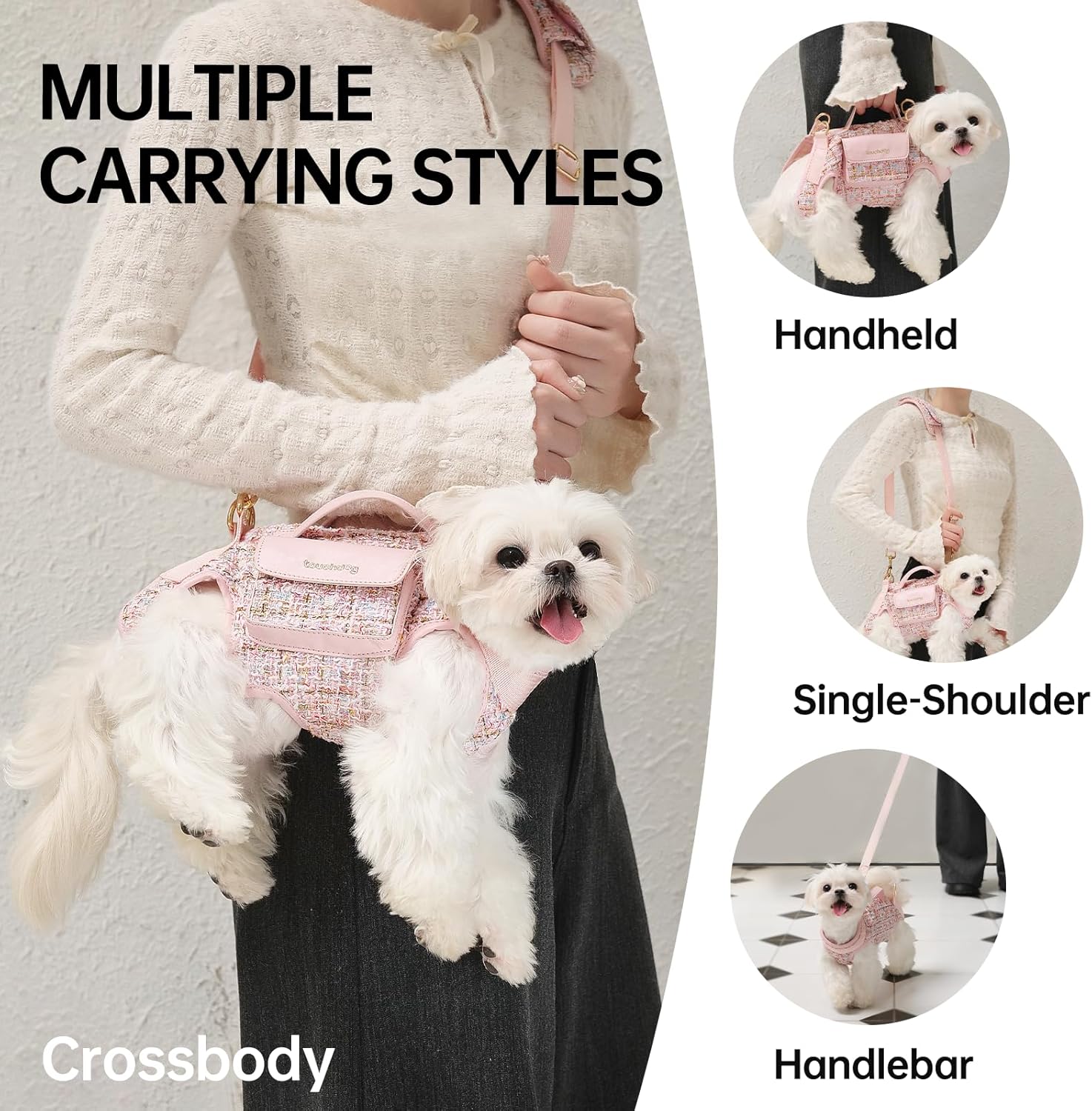 Dog Lift Harness Dog Carrier- with Soft Cushion Belt Secondary image