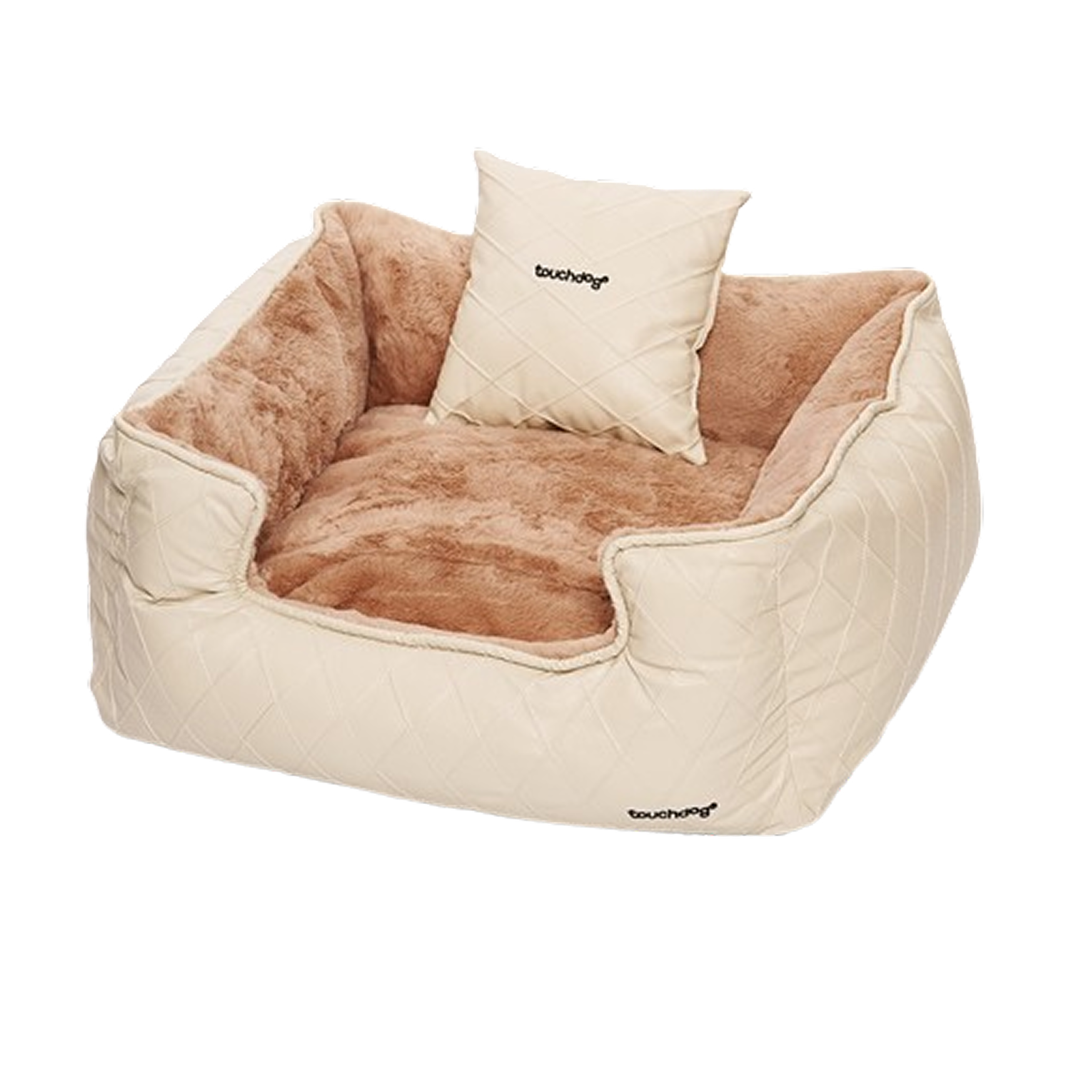Plaid Cozy Bed – 4-Season, Fully Washable Square Nest for Pets