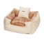 Plaid Cozy Bed – 4-Season, Fully Washable Square Nest for Pets